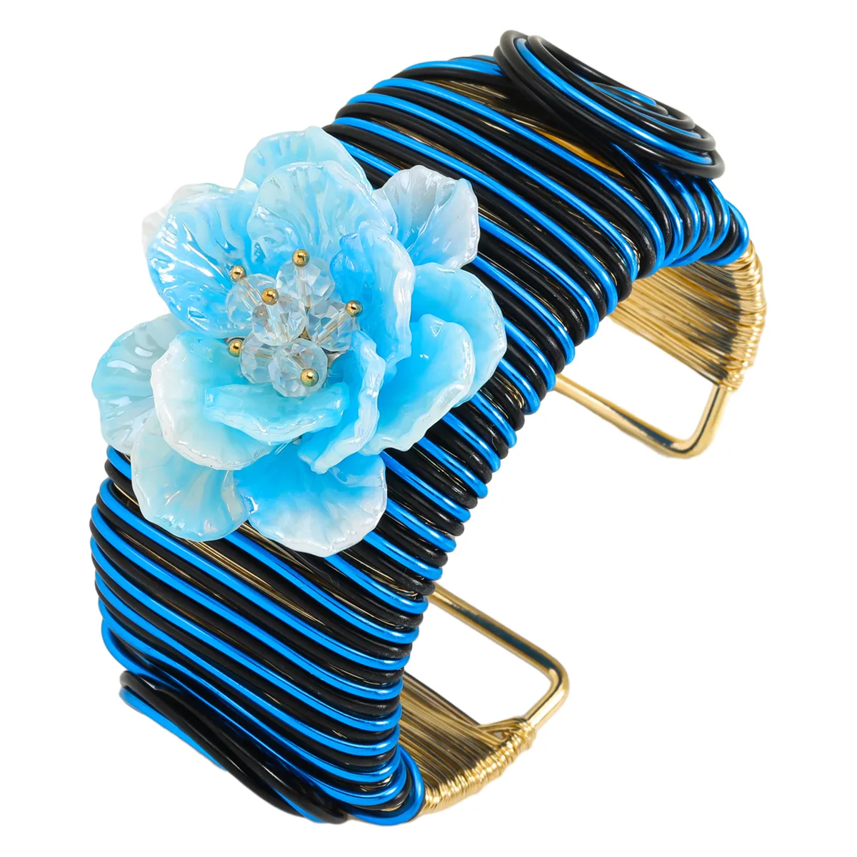 Retro Classic Style Flower Alloy Plating Women's Bangle display picture 8
