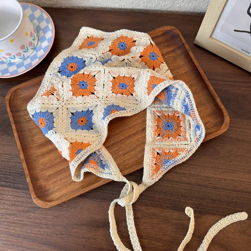 Women's Romantic Pastoral Flower Cloth Knit Braid Hollow Out 1 Piece display picture 7