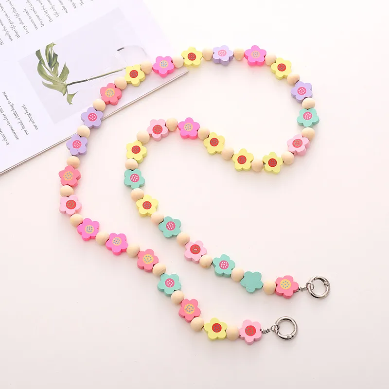 IG Style Pastoral Star Flower Butterfly Beaded Chain Mobile Phone Chain display picture 3