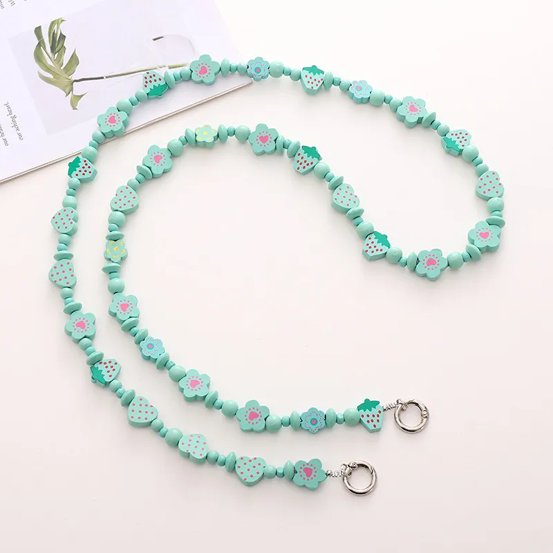 IG Style Pastoral Star Flower Butterfly Beaded Chain Mobile Phone Chain display picture 5