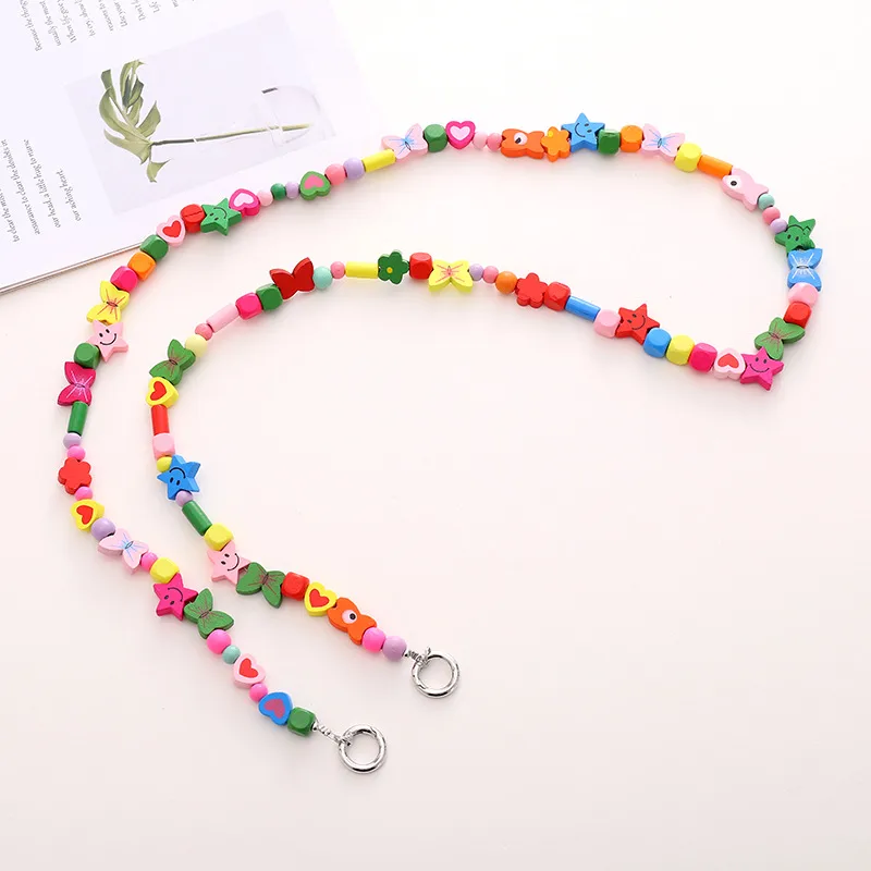IG Style Pastoral Star Flower Butterfly Beaded Chain Mobile Phone Chain display picture 6