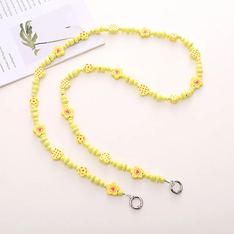IG Style Pastoral Star Flower Butterfly Beaded Chain Mobile Phone Chain display picture 11