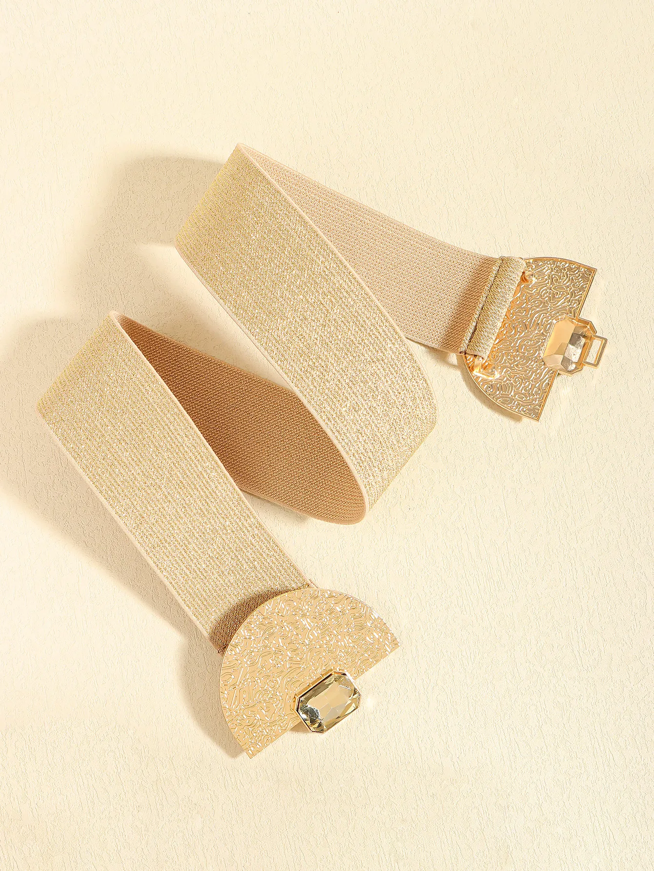 Vintage Style Commute Geometric Elastic Polyester Buckle Elastic Alloy Women's Adults Woven Belts display picture 6