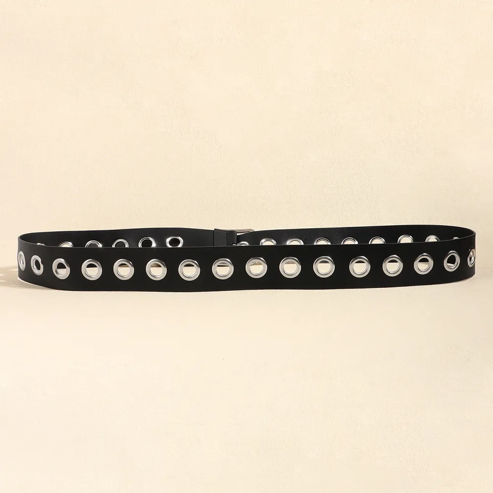 Simple Style Commute Solid Color Pu Leather Belt Buckle Women's Leather Belts display picture 4
