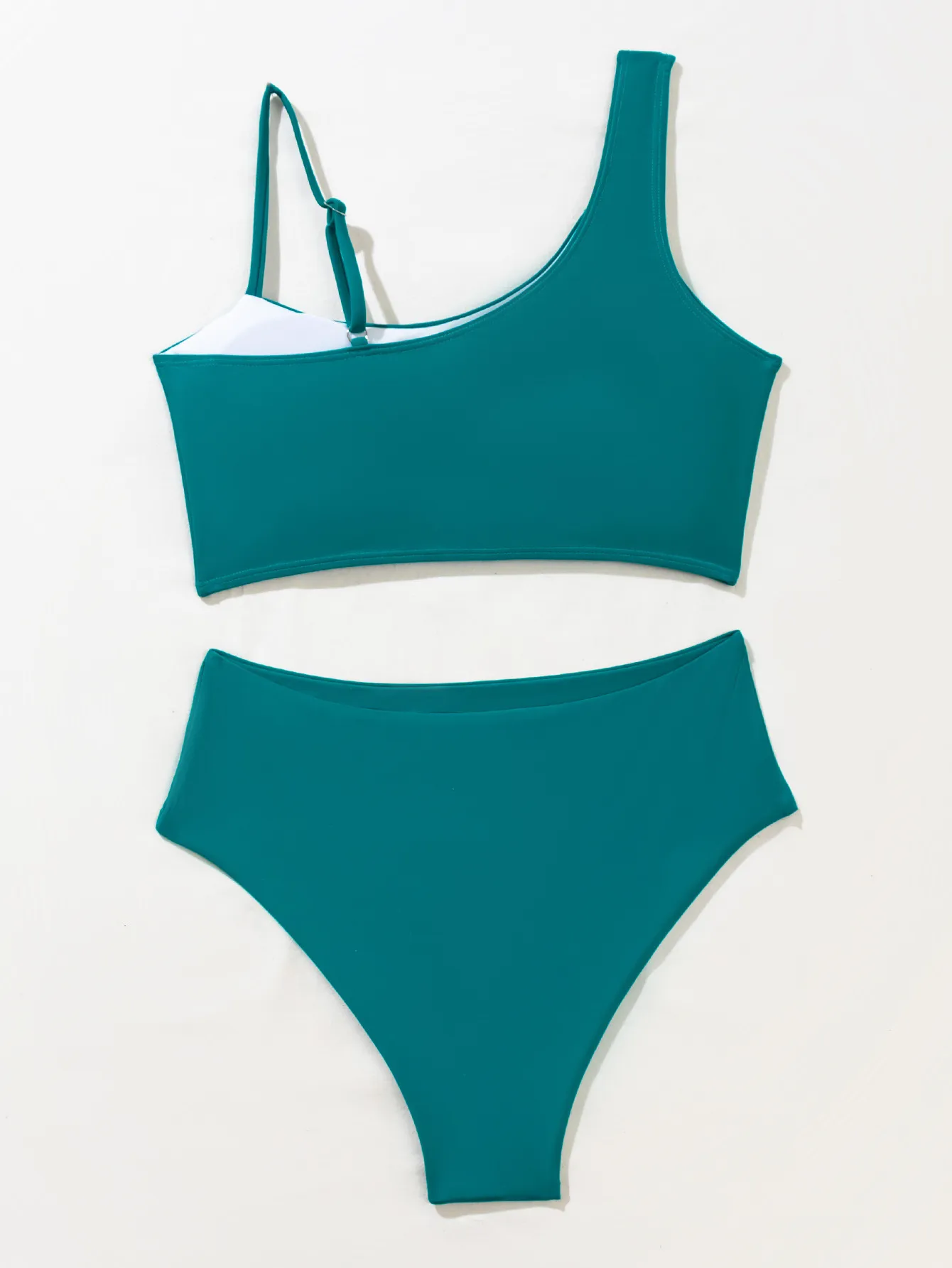Women's Solid Color 2 Pieces Set Bikinis Swimwear display picture 7