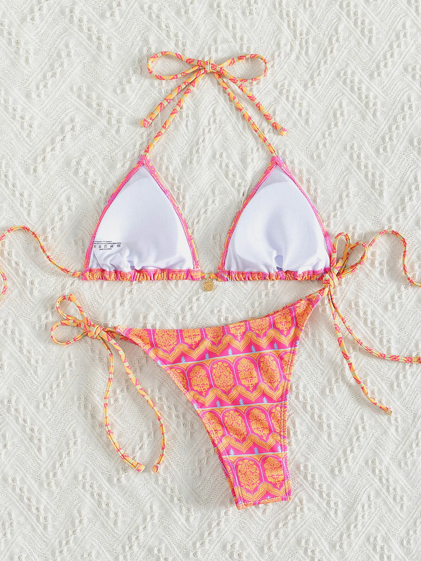 Women's Solid Color 2 Pieces Set Bikinis Swimwear display picture 12
