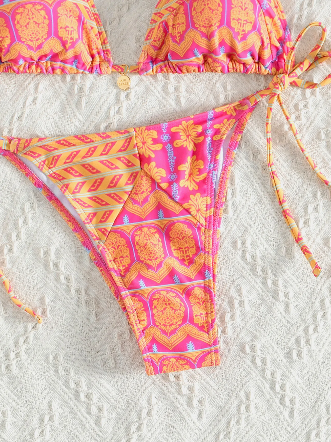 Women's Solid Color 2 Pieces Set Bikinis Swimwear display picture 14