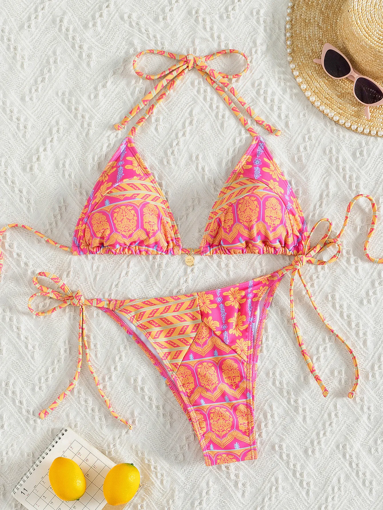 Women's Solid Color 2 Pieces Set Bikinis Swimwear display picture 15