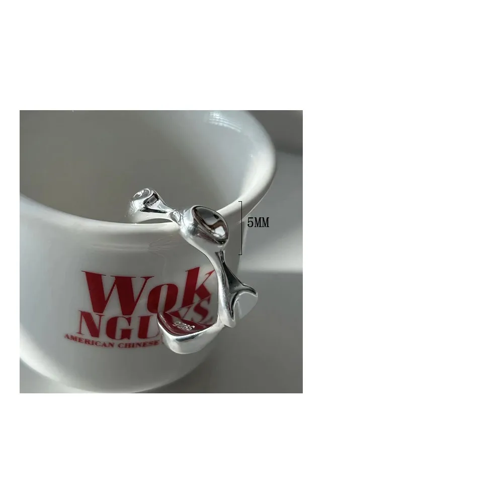 Gold Plated 925 Sterling Silver Round Open Rings display picture 1