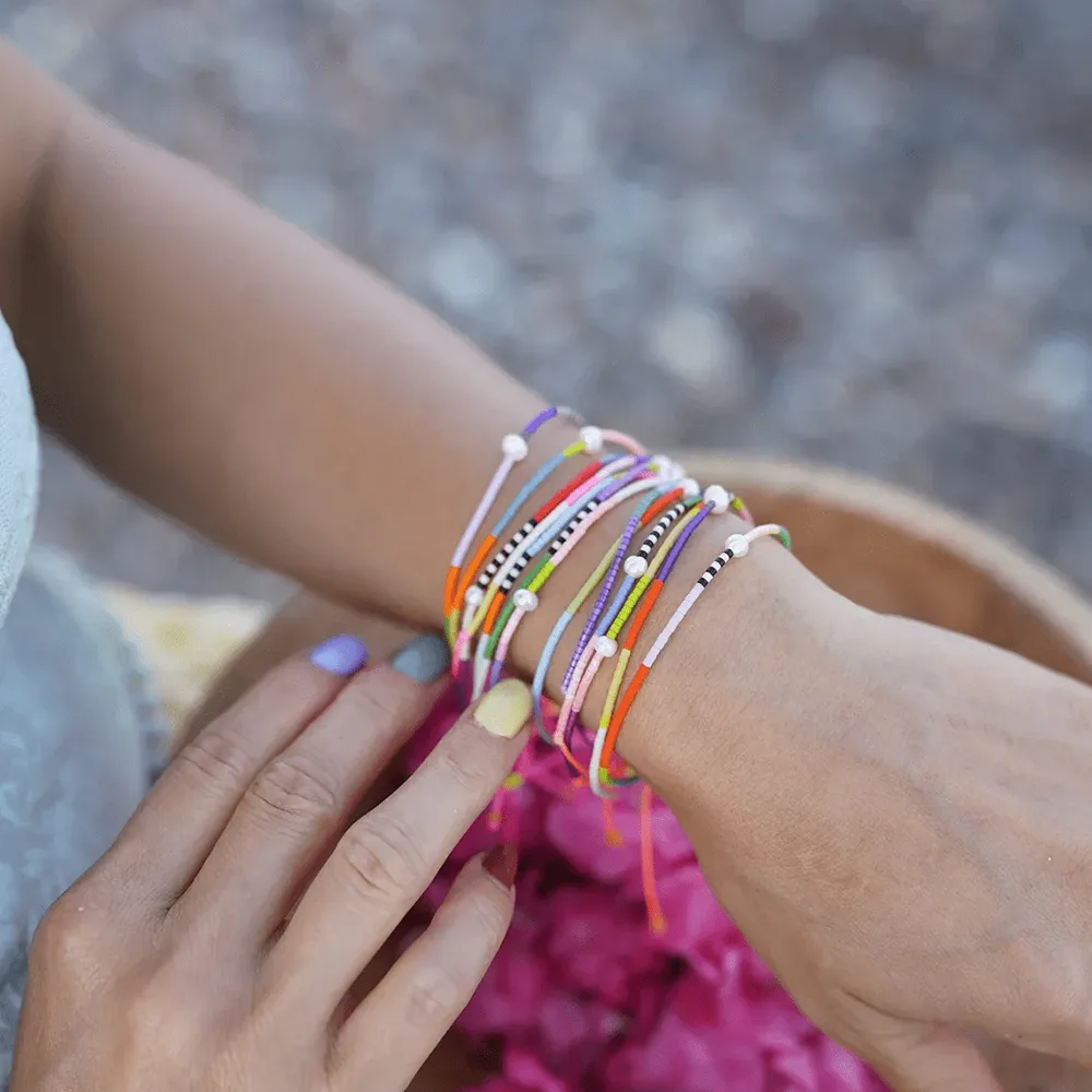 Simple Style Classic Style Color Block Beaded Freshwater Pearl Glass Beaded Women's Bracelets display picture 5