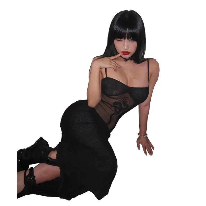 Women's Strap Dress Sexy Boat Neck Sleeveless Solid Color Maxi Long Dress Party Bar display picture 11