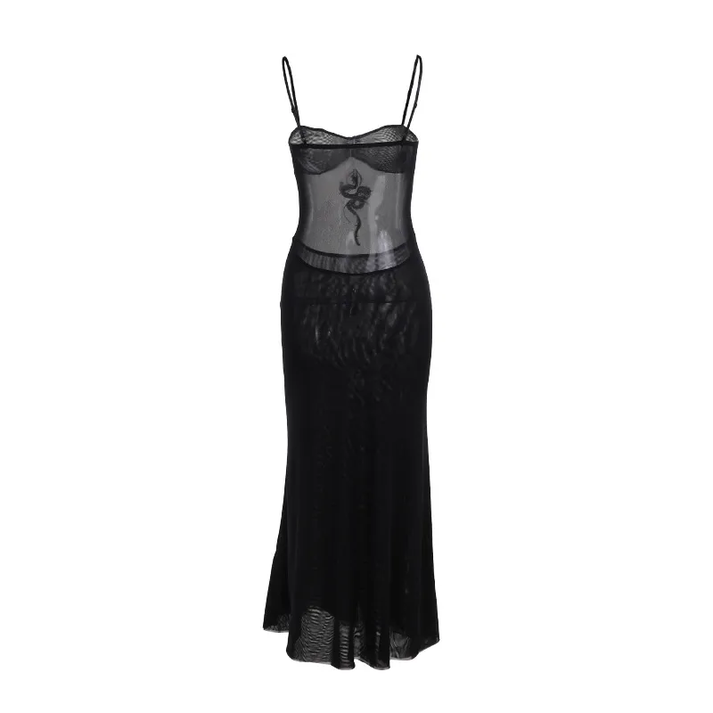Women's Strap Dress Sexy Boat Neck Sleeveless Solid Color Maxi Long Dress Party Bar display picture 26