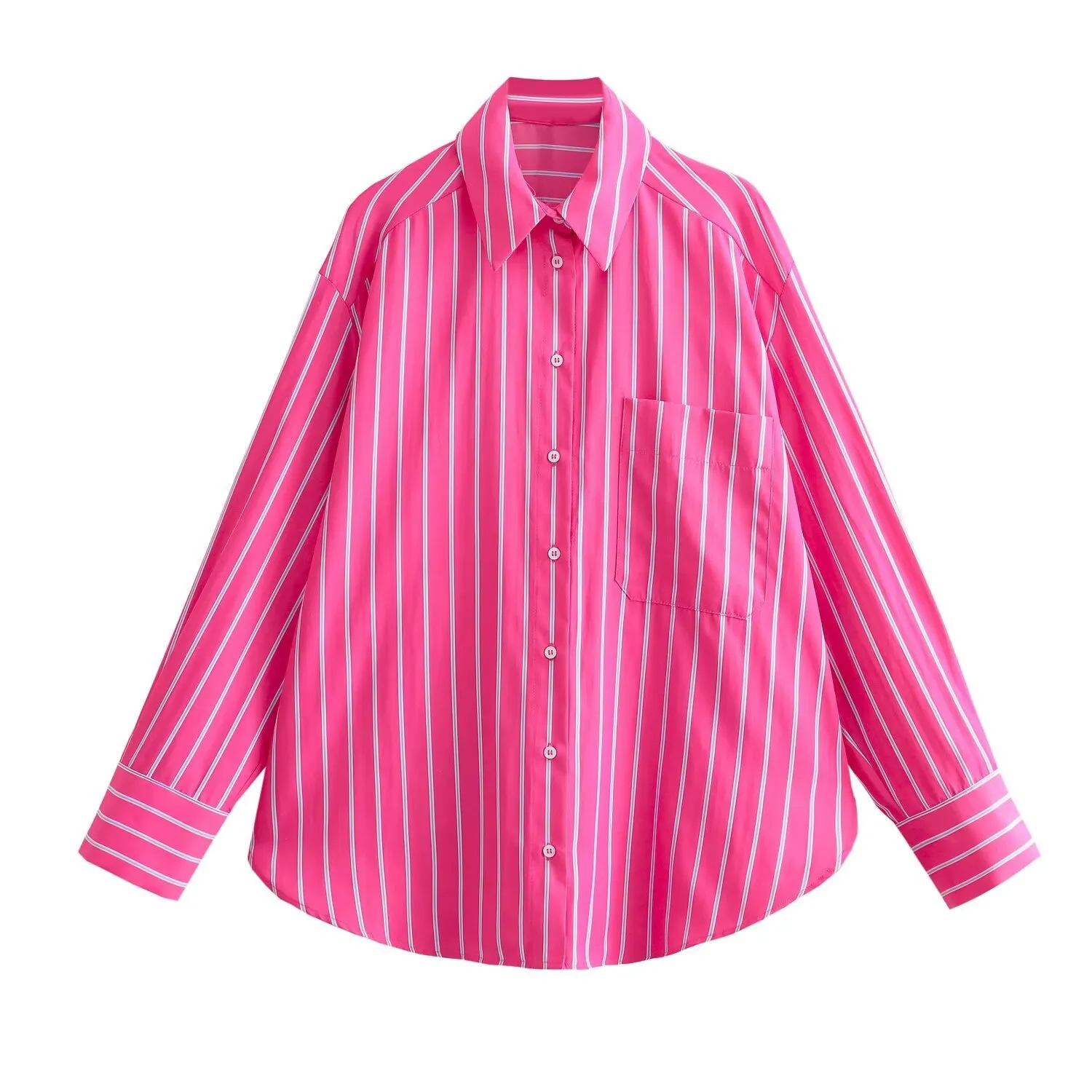Women's Blouse Long Sleeve Blouses Button Streetwear Stripe display picture 1