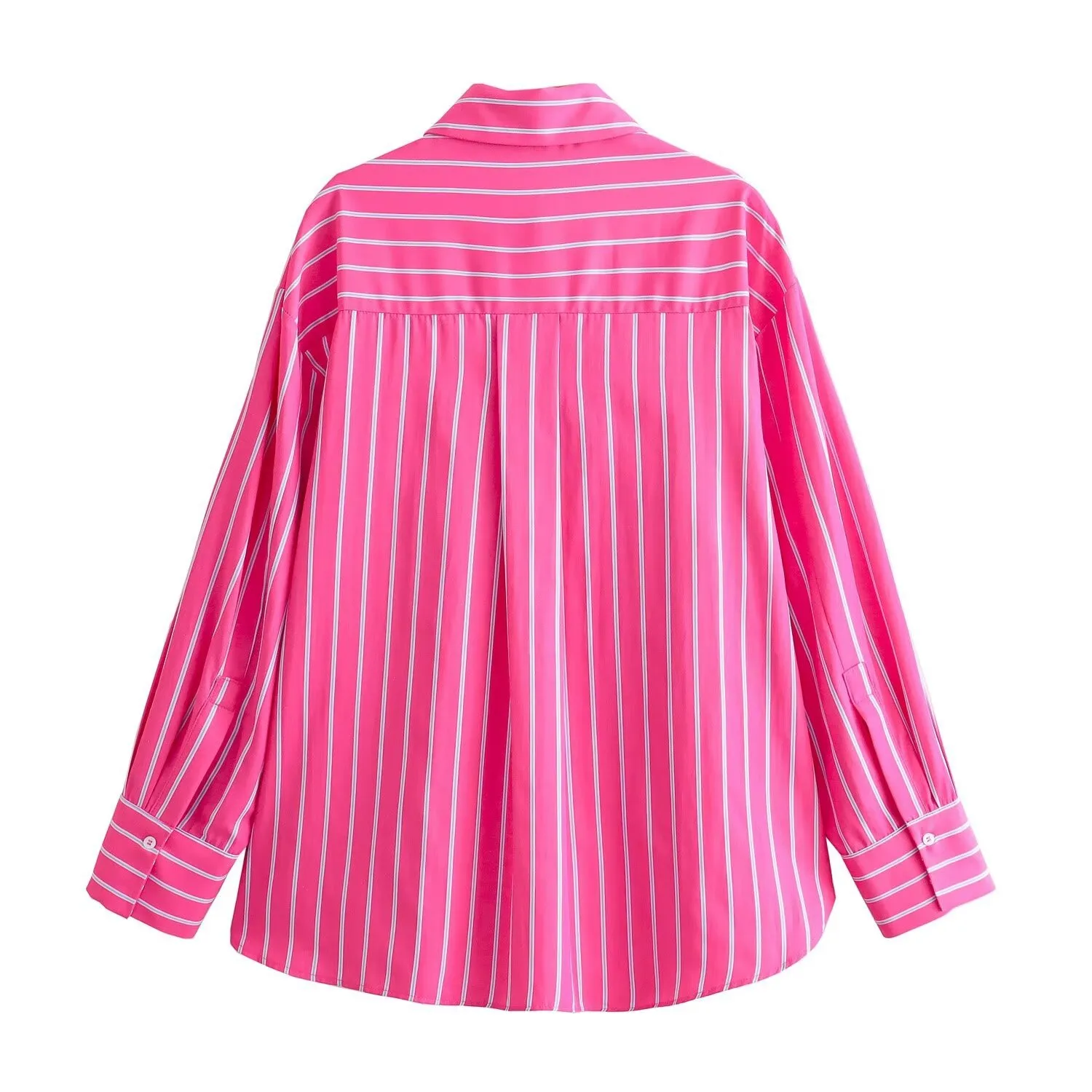 Women's Blouse Long Sleeve Blouses Button Streetwear Stripe display picture 2