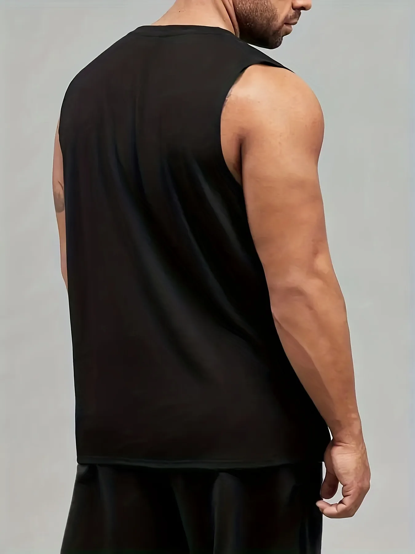 Men's Letter Simple Style Round Neck Sleeveless Regular Fit Men's Tops display picture 5