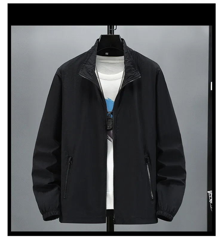 Men's Simple Style Solid Color Jacket display picture 7