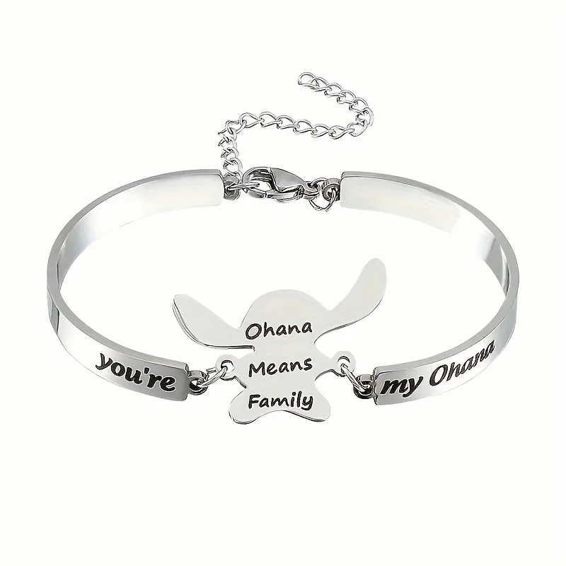 Cartoon Style Hip-Hop Letter 304 Stainless Steel Gold Plated Silver Plated Bracelets In Bulk display picture 2