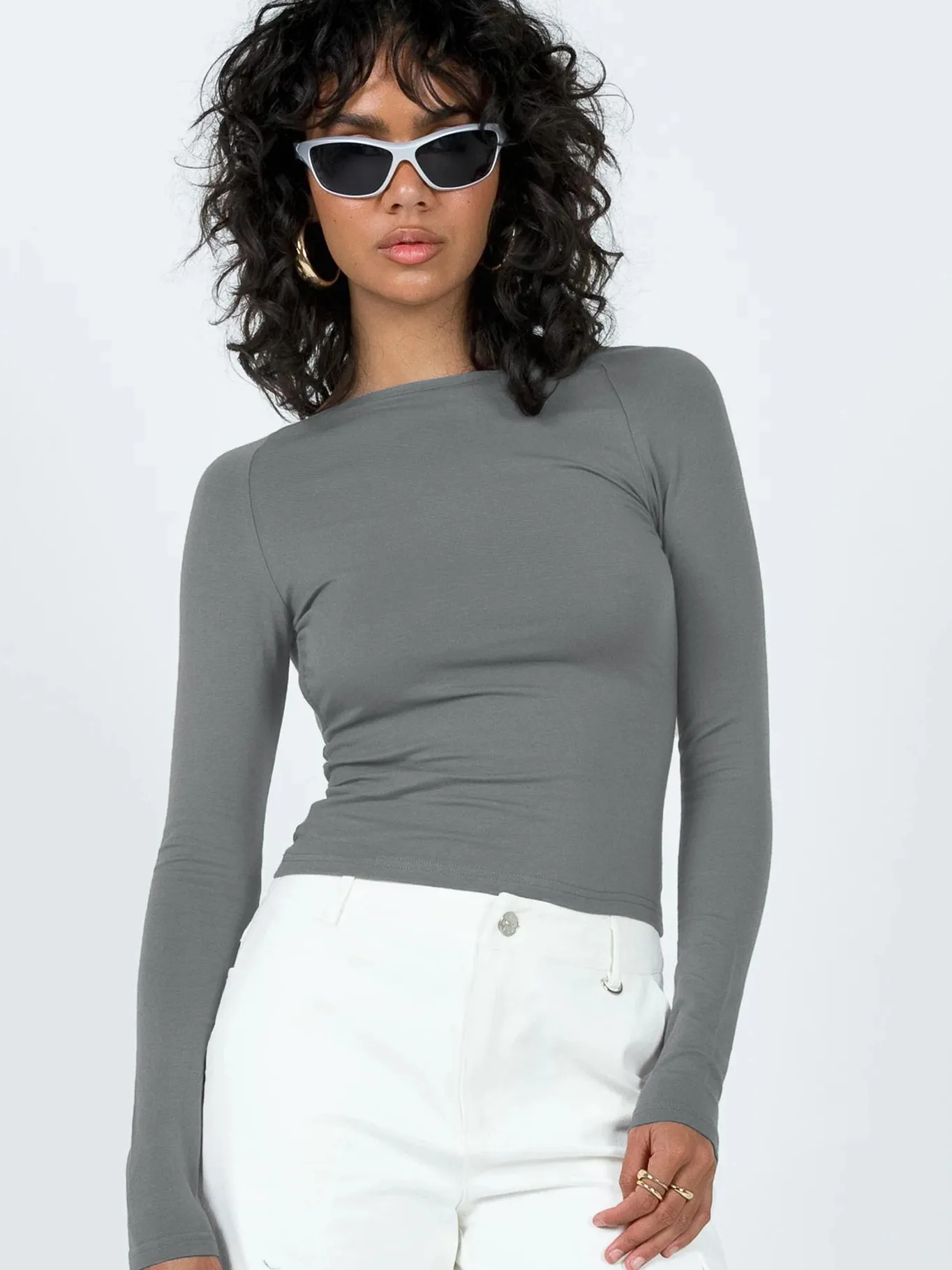 High-end Women's Clothing New  Sexy Spice Backless Base T-Shirt Long-sleeved Slim-fit Y2K Top For Outer Wear display picture 4