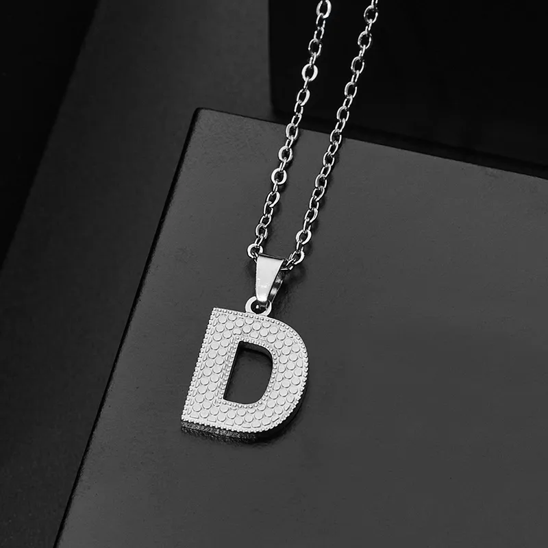 Wholesale Jewelry Elegant Letter 304 Stainless Steel Silver Plated Chain Pendant Necklace display picture 6