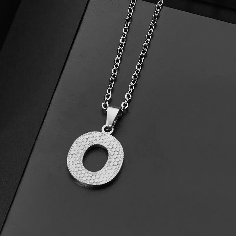 Wholesale Jewelry Elegant Letter 304 Stainless Steel Silver Plated Chain Pendant Necklace display picture 16