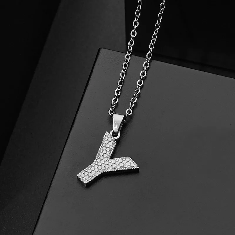 Wholesale Jewelry Elegant Letter 304 Stainless Steel Silver Plated Chain Pendant Necklace display picture 21