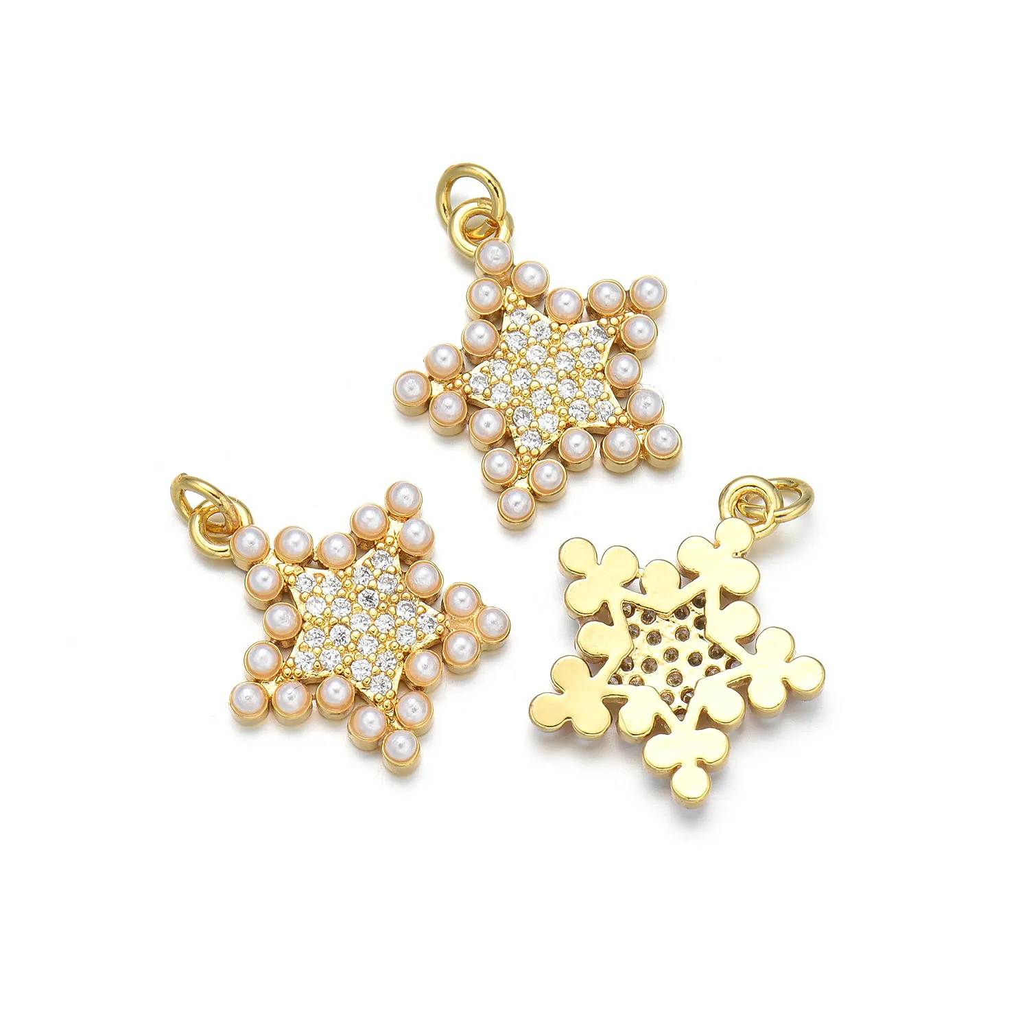 Simple Style Classic Style Butterfly 18K Gold Plated Pearl Zircon Copper Wholesale Jewelry Accessories display picture 7