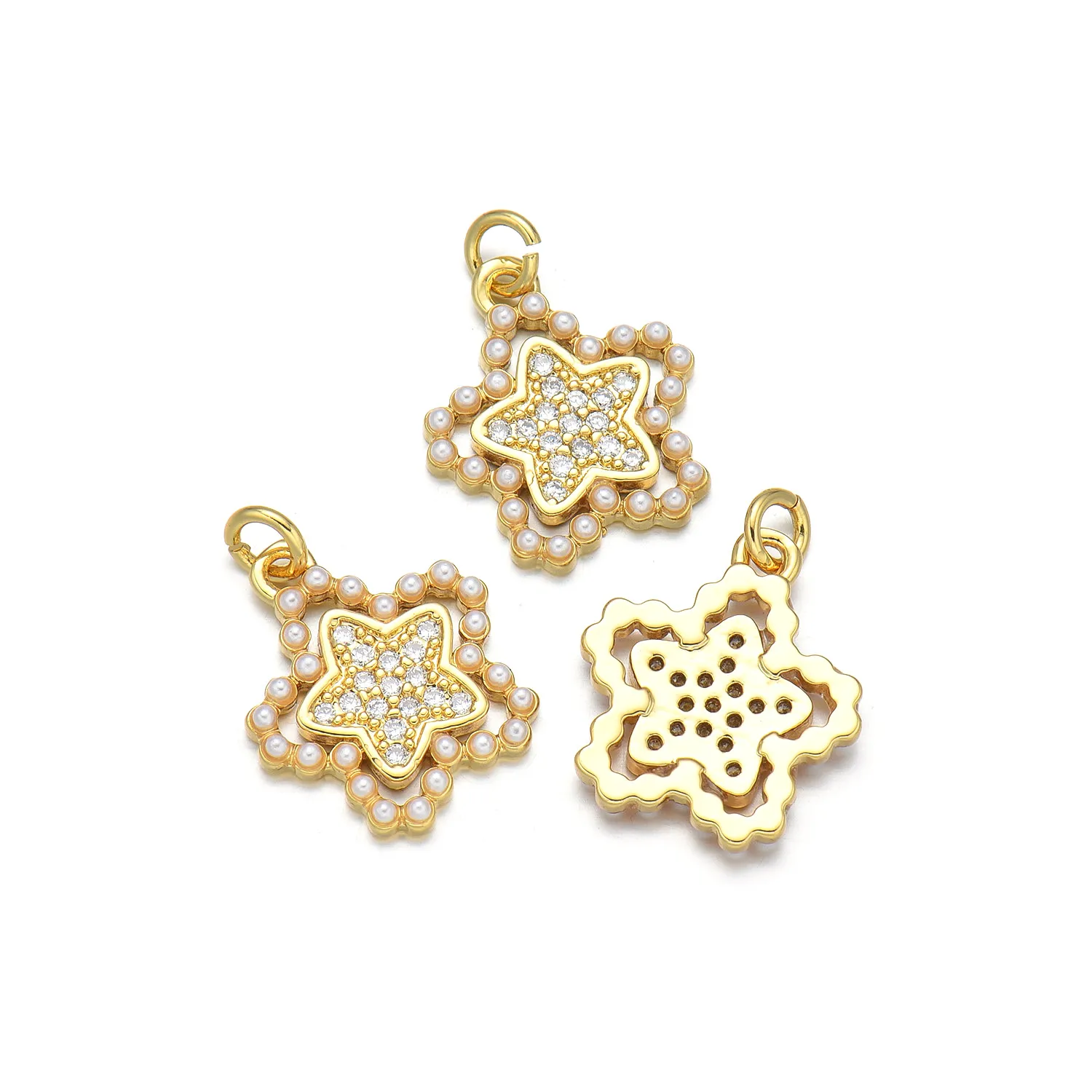Simple Style Classic Style Butterfly 18K Gold Plated Pearl Zircon Copper Wholesale Jewelry Accessories display picture 8