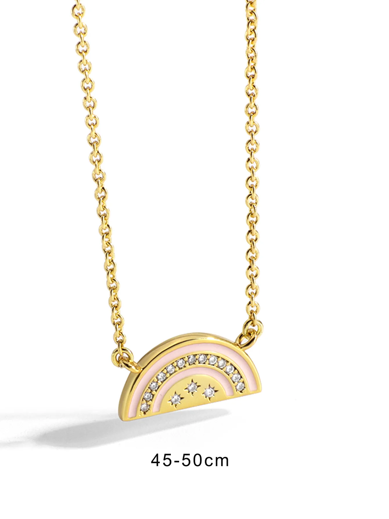 Copper 18K Gold Plated Simple Style Classic Style Plating Inlay Solid Color Zircon Pendant Necklace display picture 19