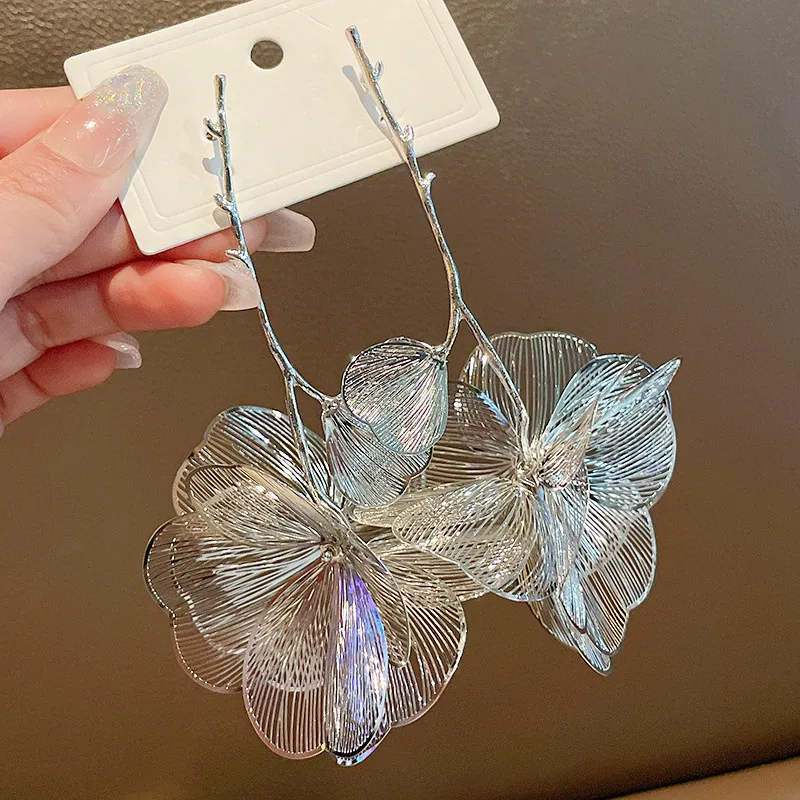 1 Pair Elegant Retro Luxurious Flower Plating Alloy Copper Gold Plated Silver Plated Drop Earrings display picture 11