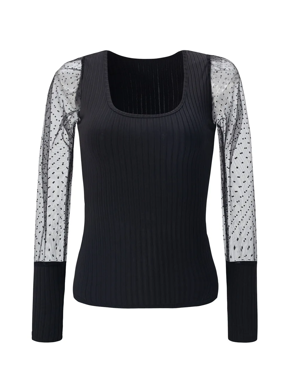 Women's Blouse Long Sleeve Blouses See-Through Streetwear Solid Color display picture 7