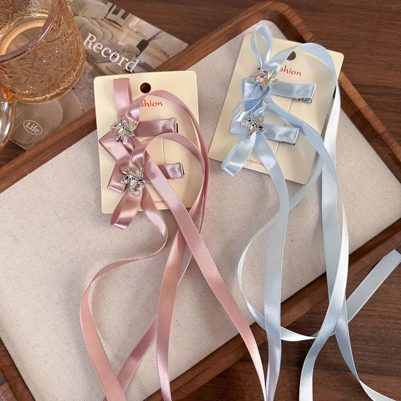 Women's Princess Cute Sweet Bow Knot Alloy Cloth Braid Hair Clip display picture 3