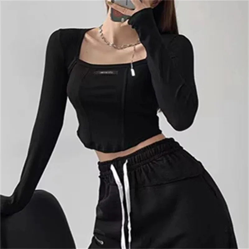 Women's T-shirt Long Sleeve Blouses Washed Casual Solid Color display picture 3