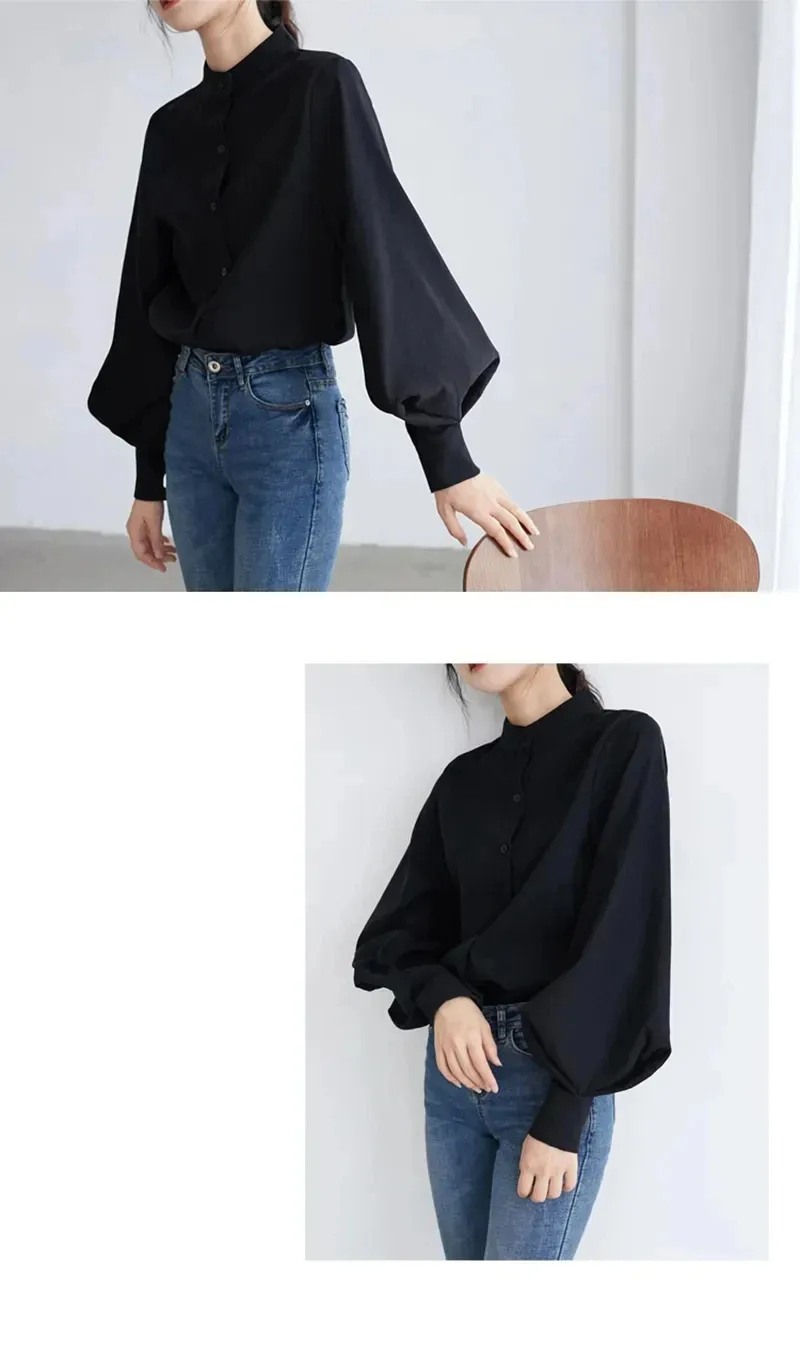 Women's Blouse Long Sleeve Blouses Washed Button Simple Style Solid Color display picture 10