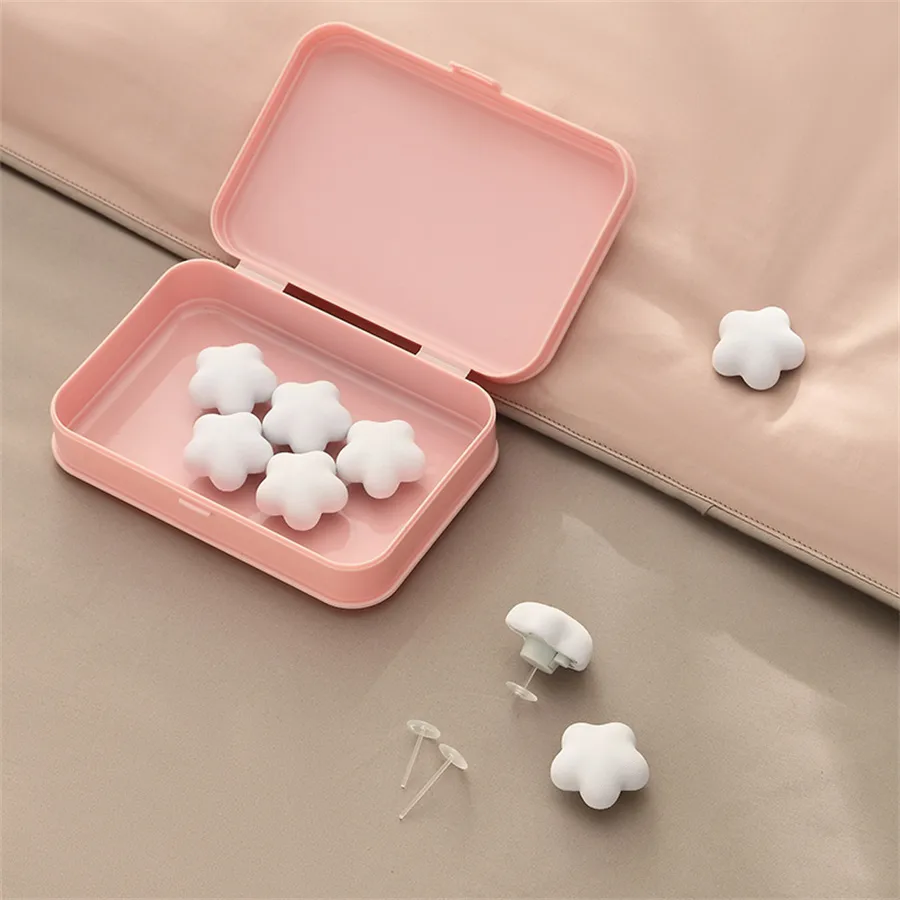 Cute Solid Color Plastic Cotton Pin display picture 1