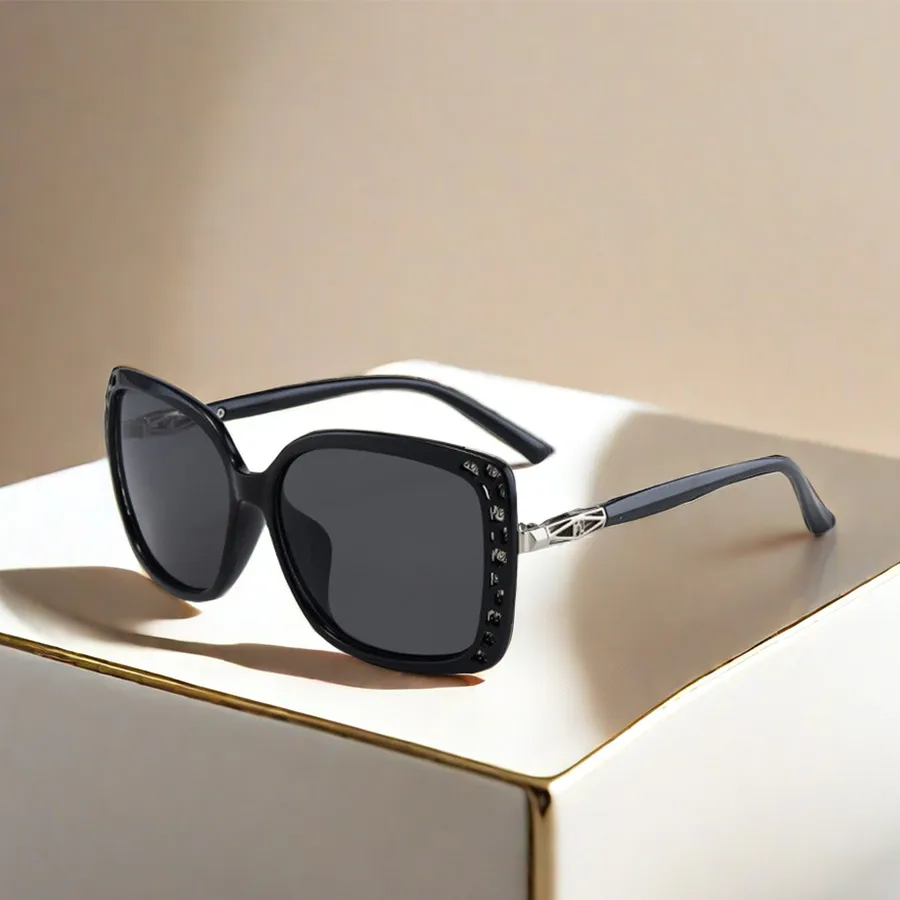 Hip-Hop Vintage Style Solid Color Ac Square Full Frame Women's Sunglasses display picture 1