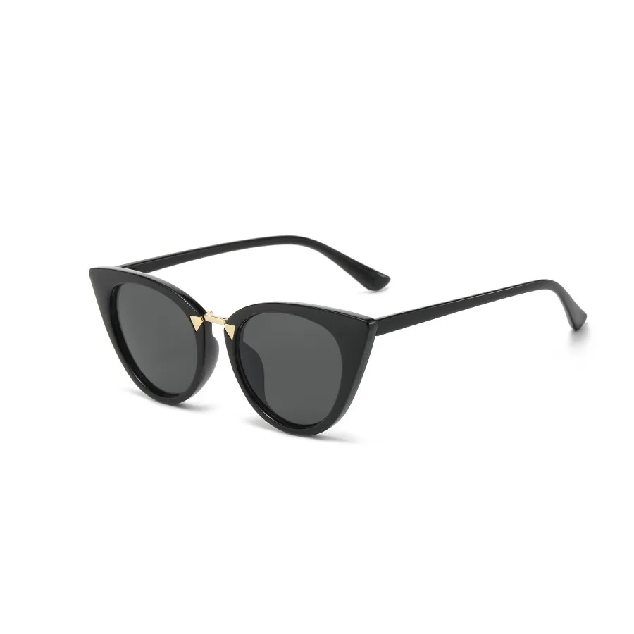 Casual Vintage Style Simple Style Solid Color Ac Cat Eye Full Frame Women's Sunglasses display picture 4