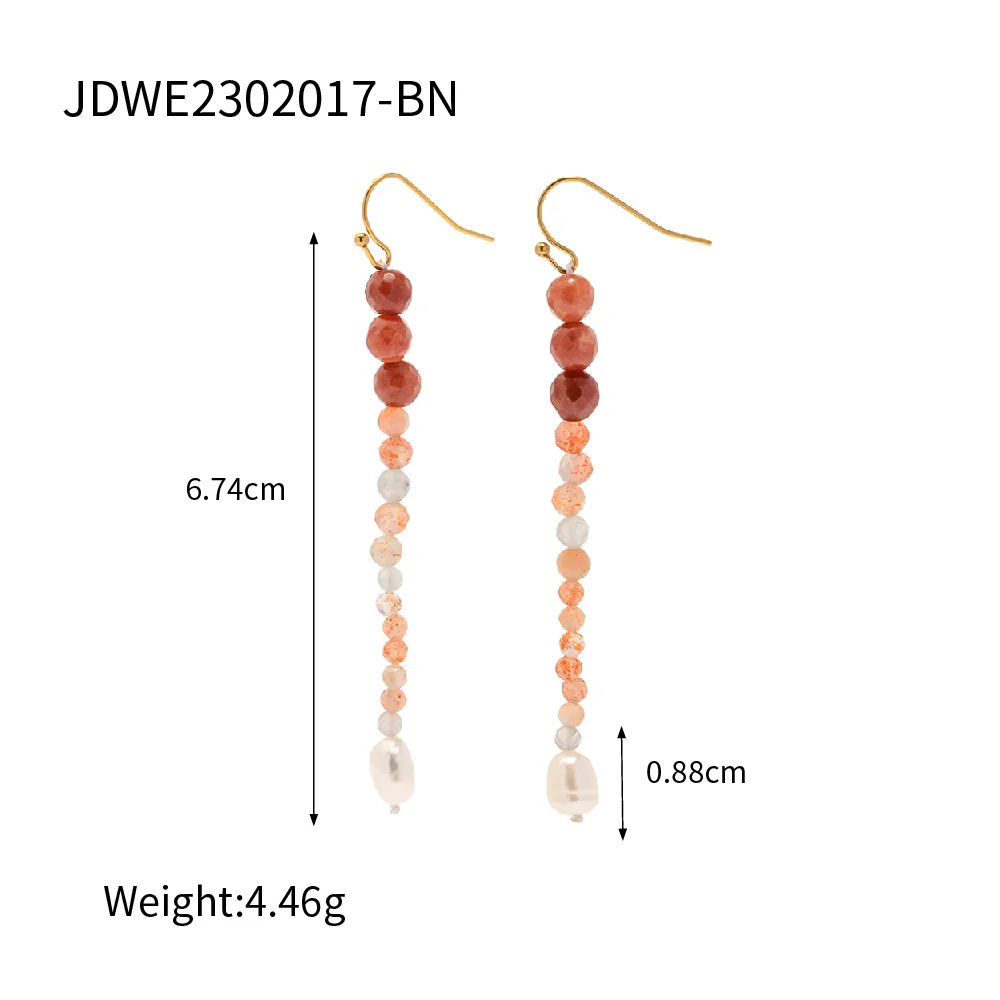 1 Pair Elegant Vintage Style Geometric Inlay 304 Stainless Steel Freshwater Pearl Freshwater Pearl Drop Earrings display picture 1