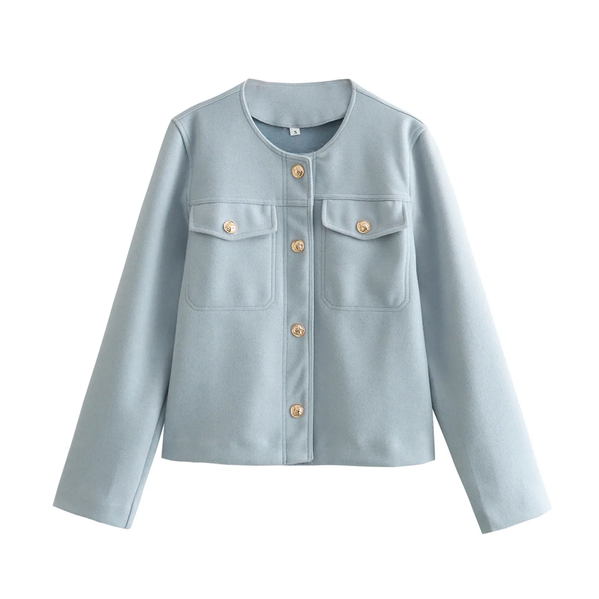 Women's Streetwear Solid Color Pocket Single Breasted Casual Jacket display picture 4
