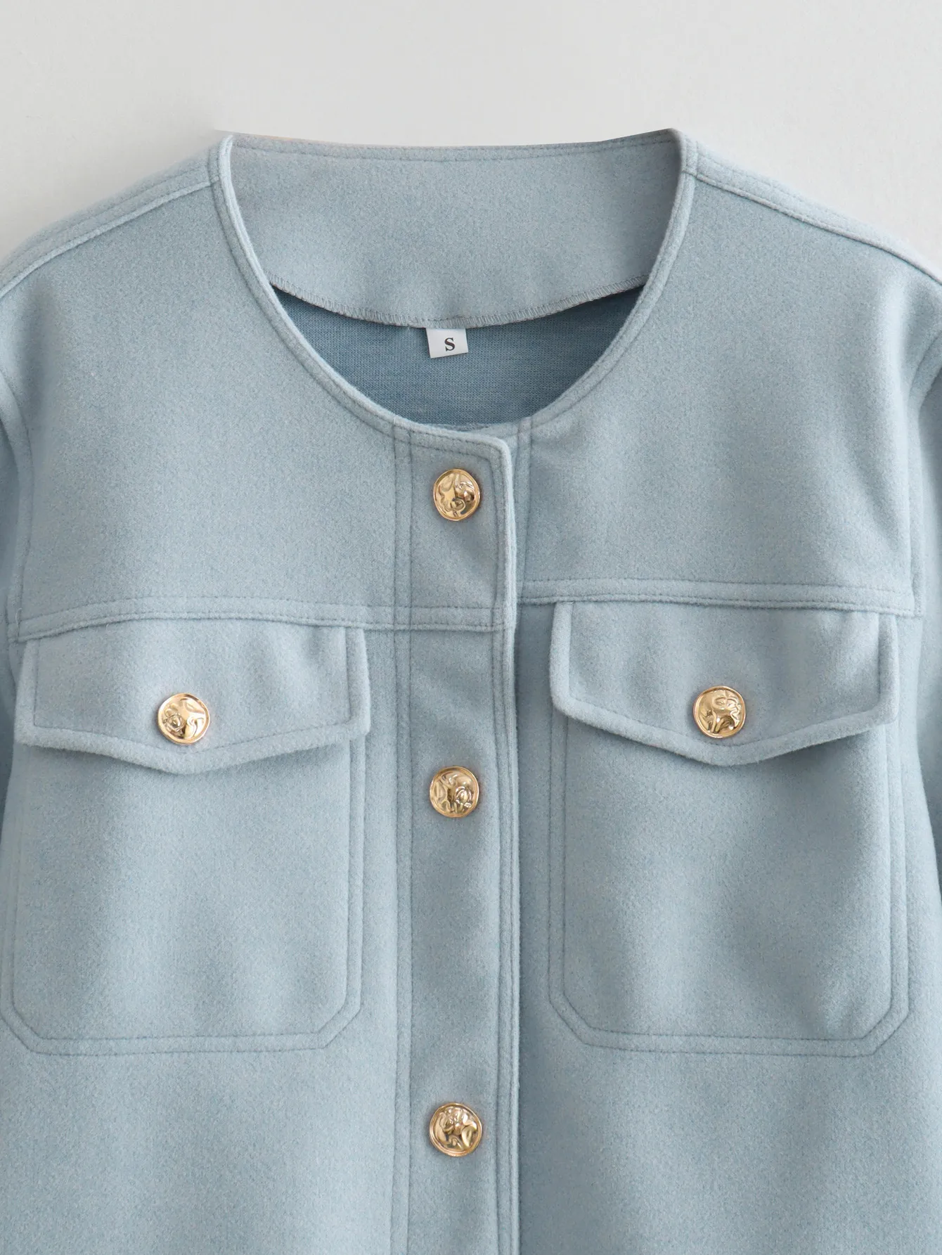 Women's Streetwear Solid Color Pocket Single Breasted Casual Jacket display picture 5