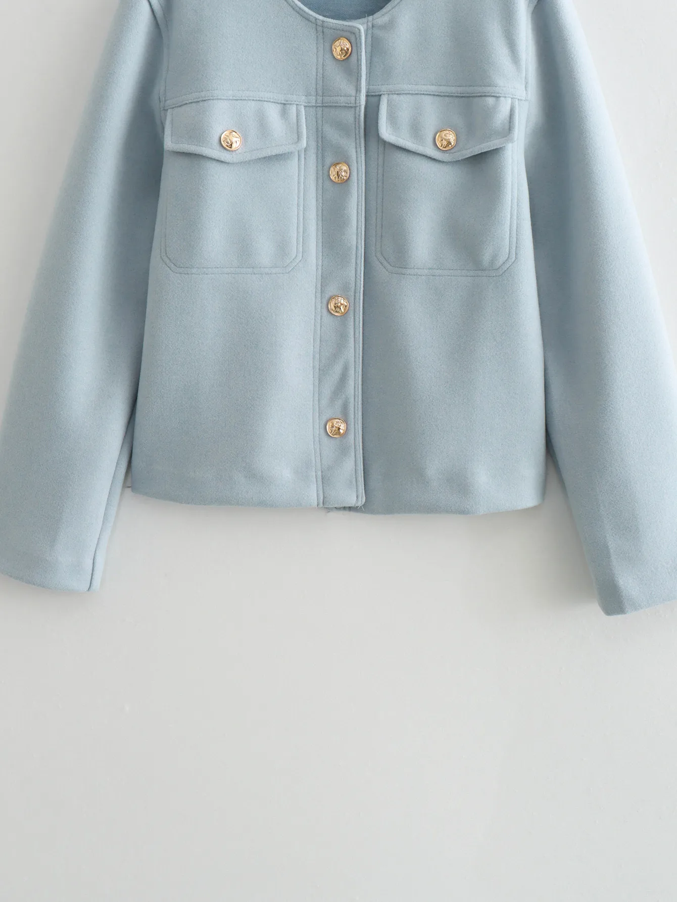 Women's Streetwear Solid Color Pocket Single Breasted Casual Jacket display picture 6
