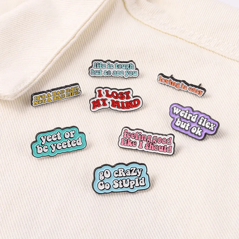 Cartoon Style Cowboy Style Letter Alloy Stamping Stoving Varnish Plating Unisex Brooches display picture 5