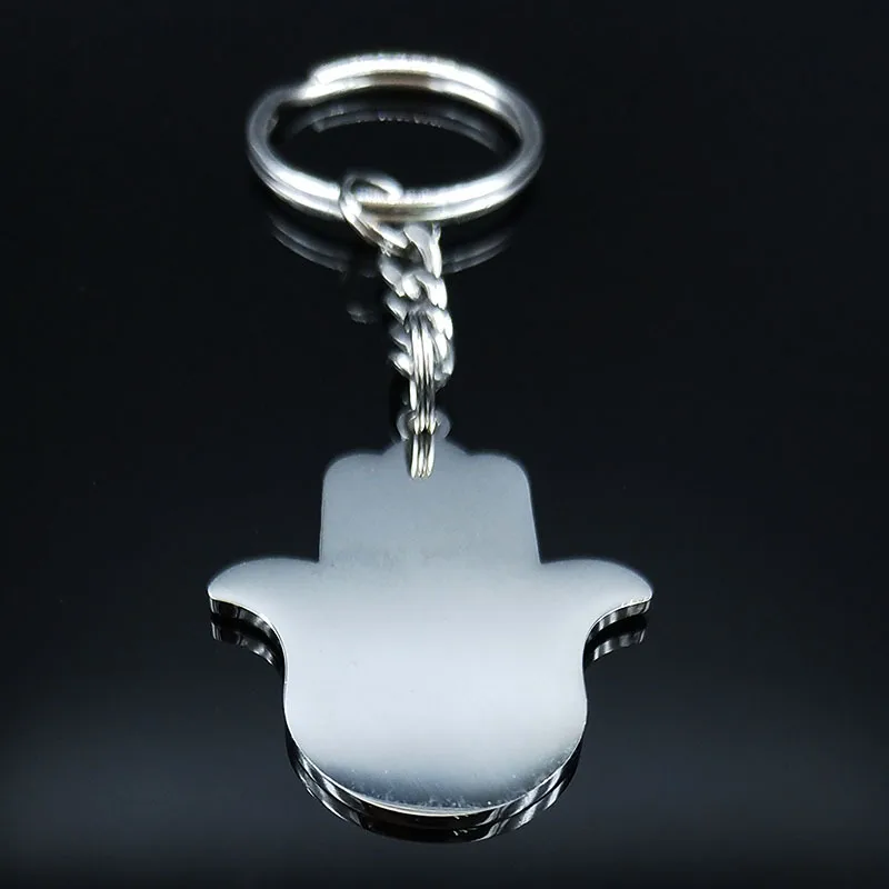 Gothic Hip-Hop Punk Devil's Eye 304 Stainless Steel Carving Silver Plated Keychain display picture 2