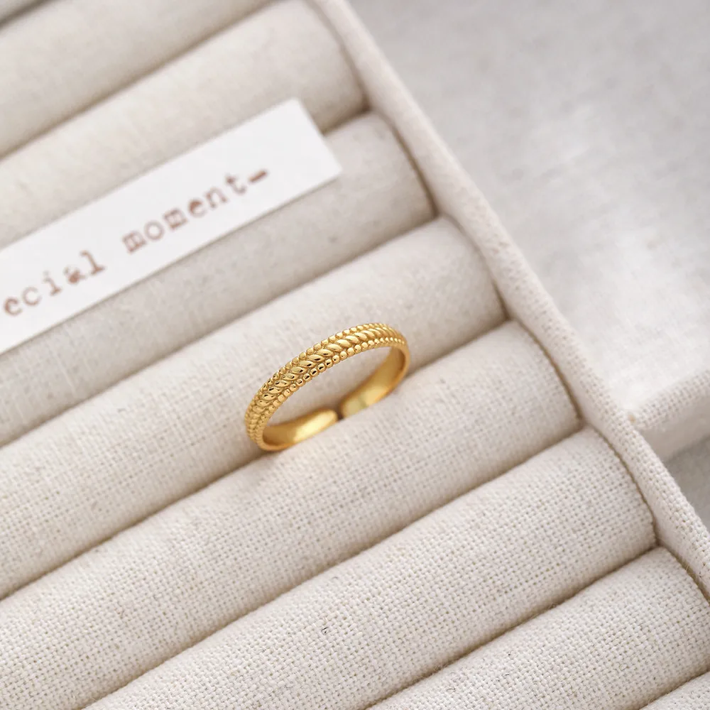 Sterling Silver IG Style Casual Plating Solid Color Open Rings display picture 4