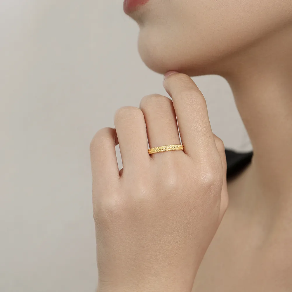 Sterling Silver IG Style Casual Plating Solid Color Open Rings display picture 2