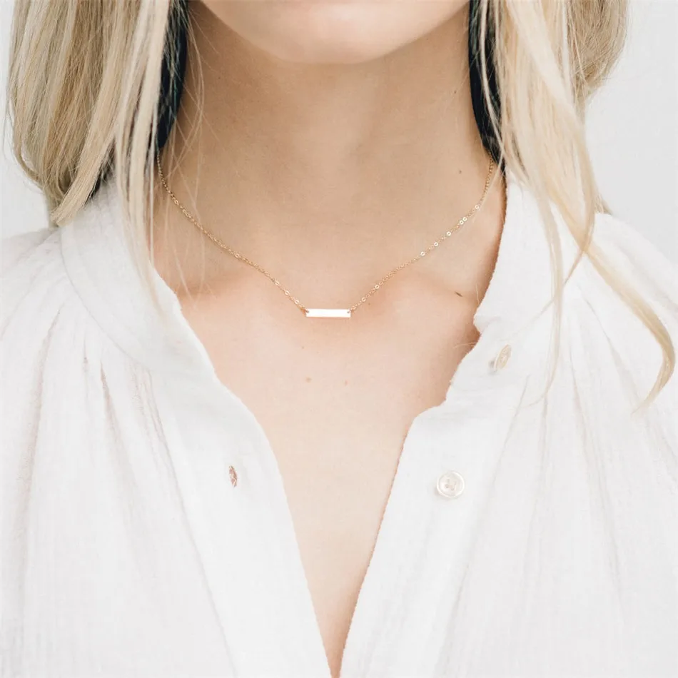 304 Stainless Steel 14K Gold Plated Simple Style Classic Style Plating Solid Color Pendant Necklace display picture 1