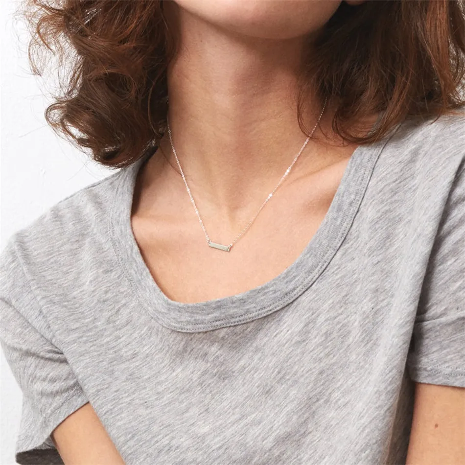 304 Stainless Steel 14K Gold Plated Simple Style Classic Style Plating Solid Color Pendant Necklace display picture 2
