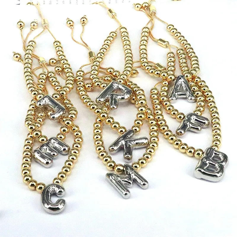 Copper Gold Plated Vintage Style Simple Style Plating Letter Bracelets display picture 30