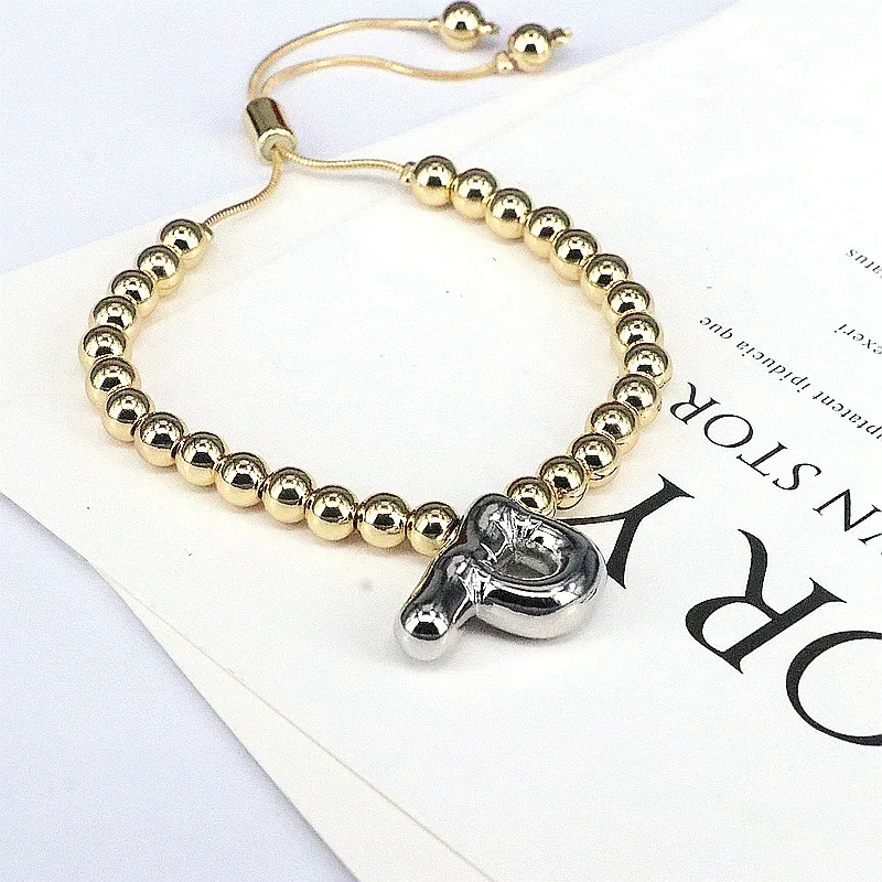 Copper Gold Plated Vintage Style Simple Style Plating Letter Bracelets display picture 31
