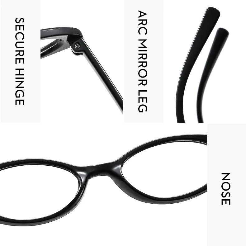 Hip-Hop Color Block Ac Oval Frame Full Frame Women's Sunglasses display picture 5