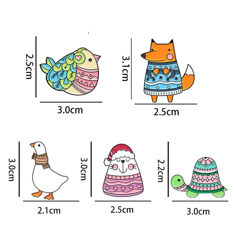Cartoon Style Cute Cowboy Style Animal Alloy Stamping Stoving Varnish Plating Women's Brooches display picture 8